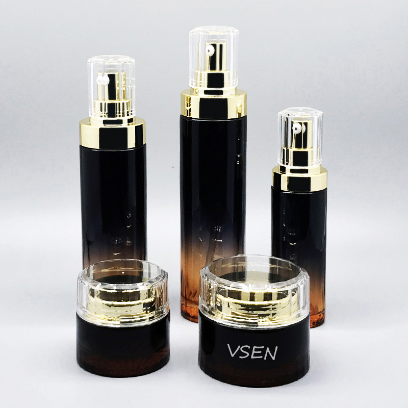 新款高档hth.com套装瓶子 乳液按压瓶子定制 面霜(图2)